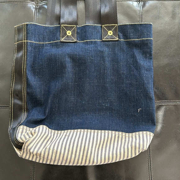 Motor City Denim Company denim tote shoulder bag - Picture 4 of 11